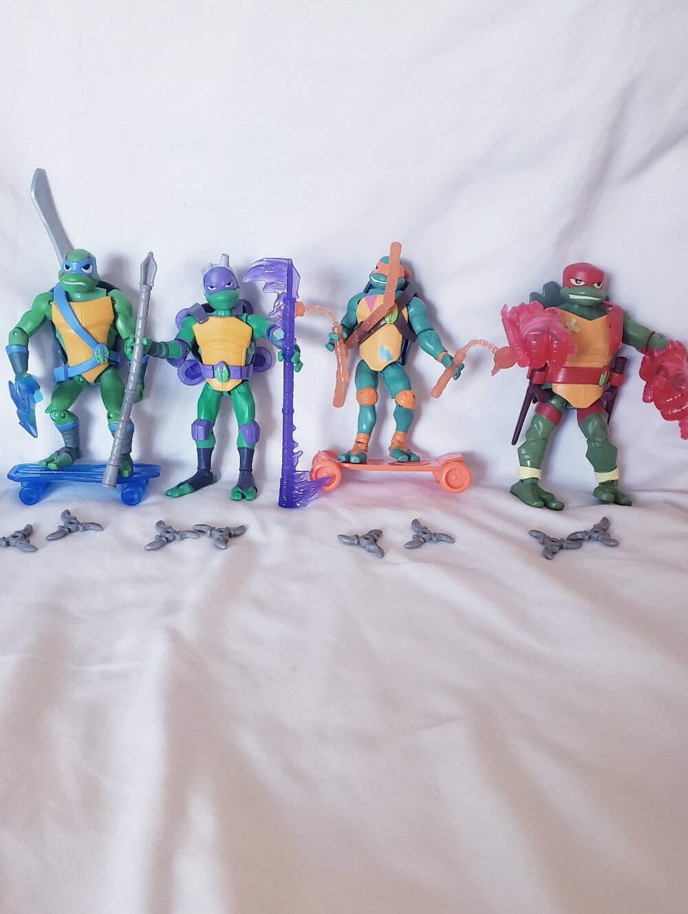 2018 Rise of the Teenage Mutant Ninja Turtles Action Figures With Weapons